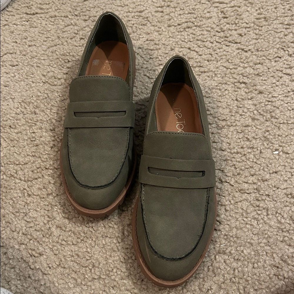 Me Too Olive Green Loafers - Picture 2 of 8